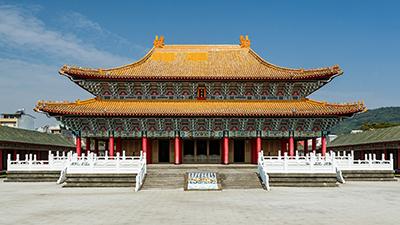 A photo of the Confucius Temple in Kaohsiung, Taiwan.