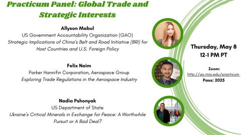 Flyer advertising Practicum Panel