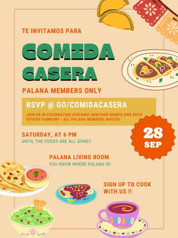 COMIDA CASERA- palana members event