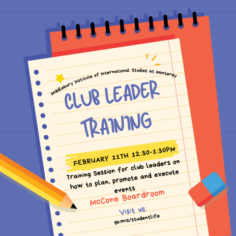 Club Leader Training