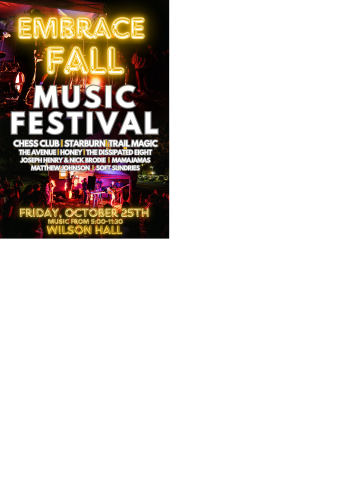Embrace Fall Music Festival Poster