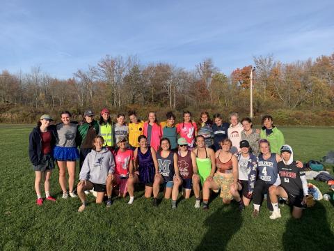 Photo of the team at a tournament this fall.