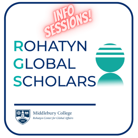 It says Rohatyn Global Scholars and Info Sessions.