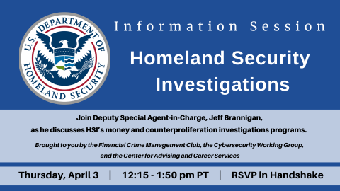 Join Deputy Special Agent-in-Charge, Jeff Brannigan, as he discusses HSI's money and counterproliferation investigations programs.