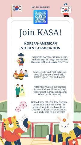 This will be the first KASA meeting of this academic year!