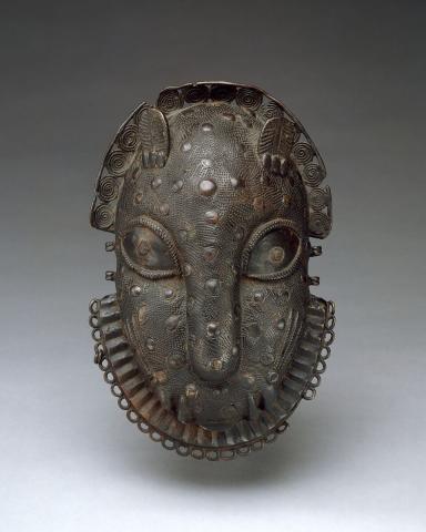 6th-19th century Brass sculpture, Object size: 5 1/4 × 4 × 2 inches