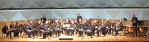 the ensemble on stage