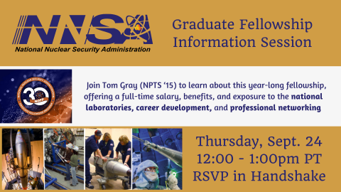 NNSA Graduate Fellowship Info Session