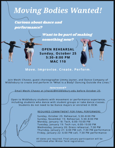 poster with text describing the event