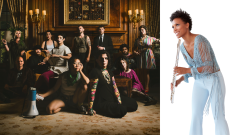 collage image of the artists