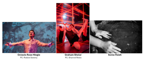 collage image of the artists