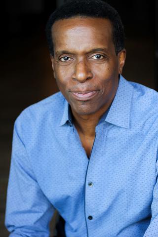 Person in a blue shirt