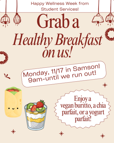 Grab a Healthy Breakfast on us!
