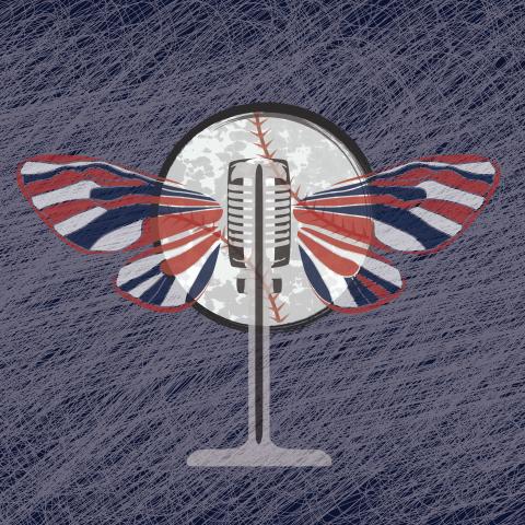 Moth wings on an old-style microphone