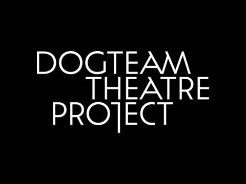 "DOGTEAM THEATRE PROJECT" in white letters on a black background