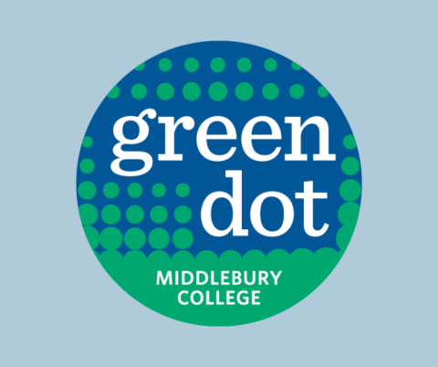green dot logo at middlebury college
