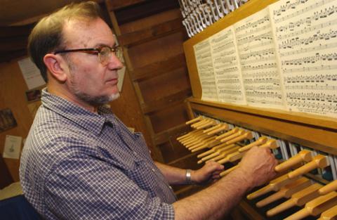 gentleman playing carillon