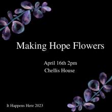 Poster with flowers on it