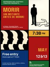 Poster for Morir, presented by Representing Hispanic Theater