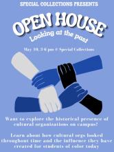 Flyer for Special Collections Open House: Looking at the Past