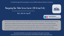 Navigating Your Public Service Career (DC Virtual Trek) NASPAA
