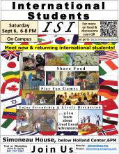A great chance to meet others international students, maybe in the same programs but also of different programs.