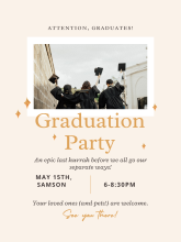 Dear IPD/ITED/MPA Faculty and Students,

We’re thrilled to invite you to our Graduation Party – a special gathering to celebrate our graduating students and enjoy an evening of fun and connection with the entire IPD/ITED/MPA family!
Here’s what you need to know:
?? Date: May 15th
? Time: 6:00 PM – 8:30 PM
?? Location: Samson Center

We’ll be providing delicious food and refreshing drinks to kick off the evening. 

This is not just a graduation celebration – it’s a chance for all of us, studen…