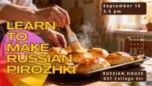 Pirozhki being baked in a sunlit kitchen