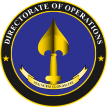 Logo of the CIA Directorate of Operations: Eagle, shield, and compass rose