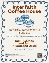poster with hand-drawn bowls of snacks