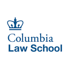 Blue Crown over blue text that states Columbia Law School