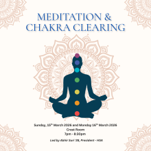 Meditation and Chakra Clearing Workshop on 3/15 and 3/16 led by Abhir Suri'28