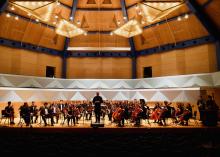 orchestra on stage