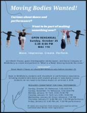 poster with text describing the event