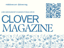 Clover Magazine flyer with QR code attached for further information!