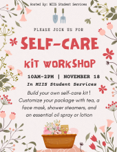 Create a self-care kit flyer