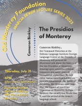 Mr. Binkley is the Command Historian for the Defense Language Institute Foreign Language Center at the Presidio of Monterey. He first arrived at the Presidio in 2007 after working several years for the National Park Service. Binkley also held research positions at Stanford University and the Middlebury Institute of International Studies (MIIS).  He is a graduate of San Francisco State University, MIIS, and the University of Denver.