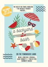 A flyer for the backyard bash.