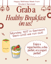 Grab a Healthy Breakfast on us!