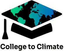 black graduation cap with blue and green world map on mortarboard