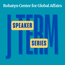 J Term with words speaker and series overlaid.