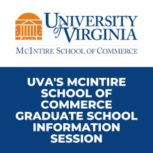 Orange logo of school to left of University of Virginia text