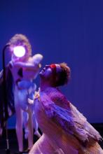 Jimmy Joyner in a pose looking up to the sky.