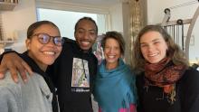casual photo of four people