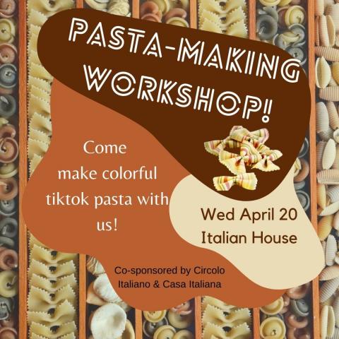 Colorful pasta workshop