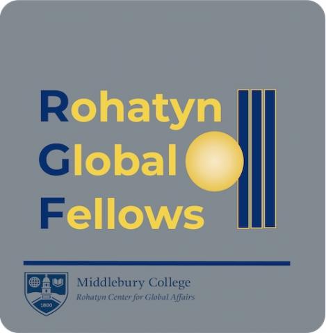 Sign that says Rohatyn Global Fellows