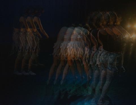 images of dancers superimposed on each other