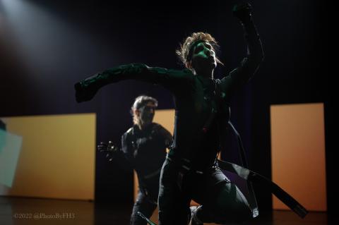 dancers in motion capture suits