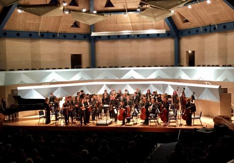 photo of the orchestra on stage