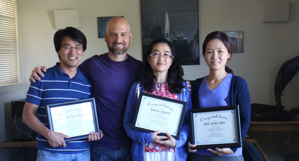 Visiting Scholars with Director 2013-2014 Center for the Blue Economy